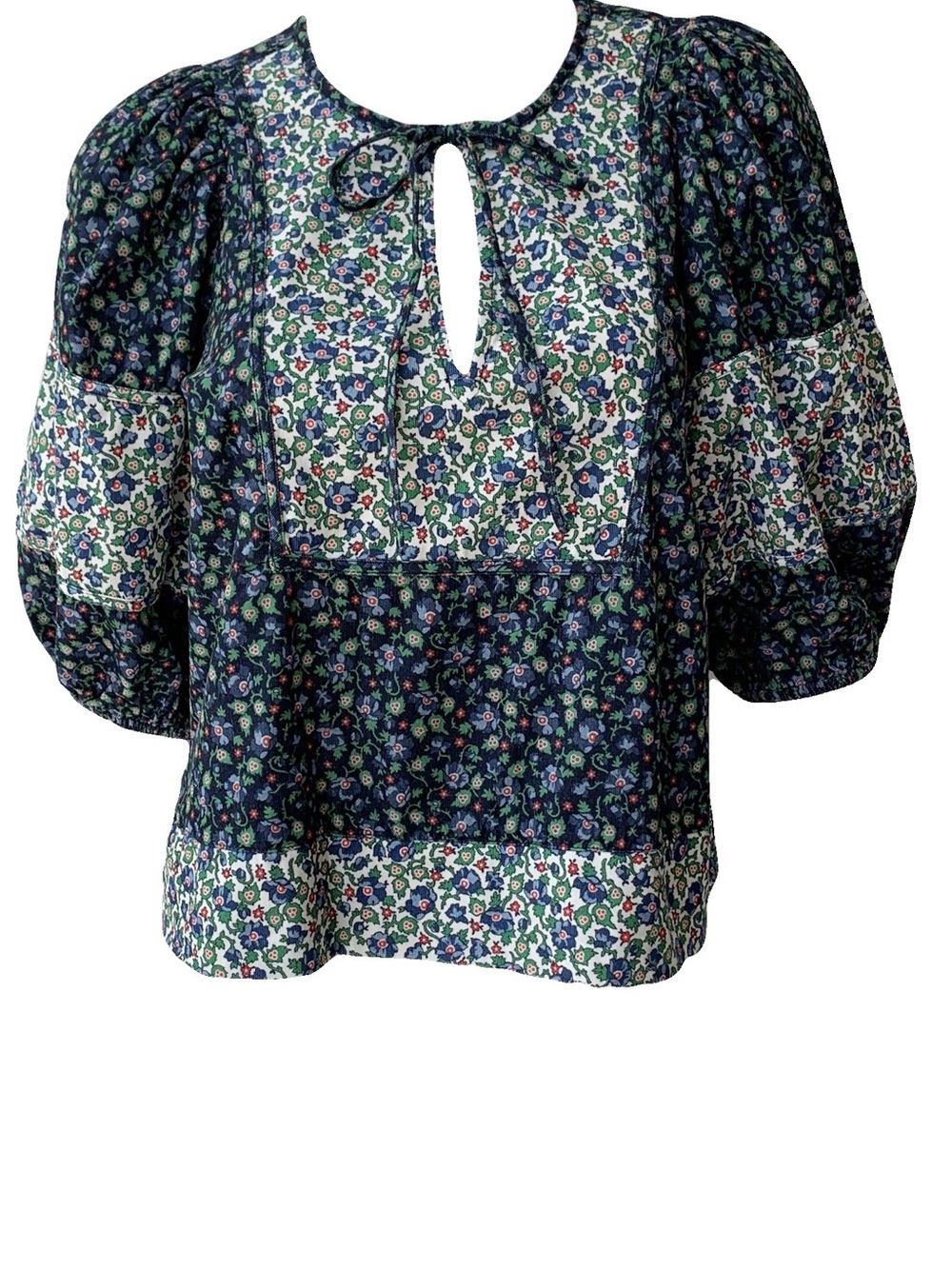 The great patchwork Women's maiden Peasant Blouse